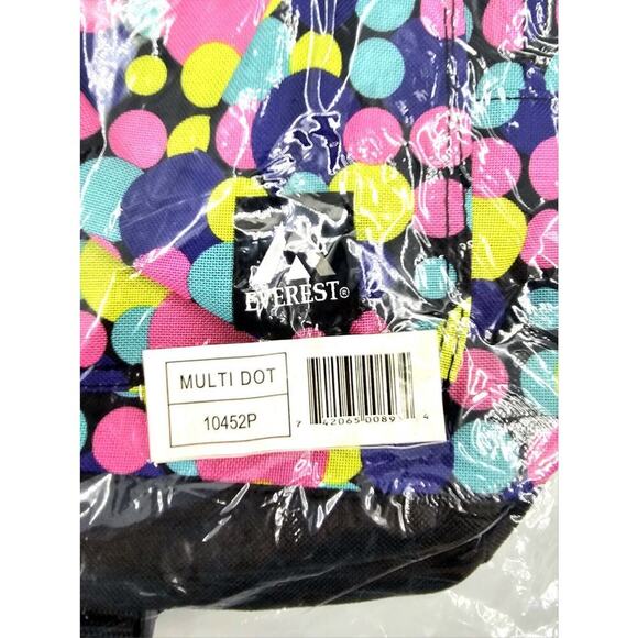 Everest Multi Dot Pattern Small Backpack Bag NWT - Picture 5 of 6